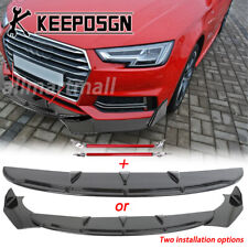 Für Audi A4 S4 RS4 Vorne Frontlippe Frontspoilerlippe Spoiler Stützstange Tuning