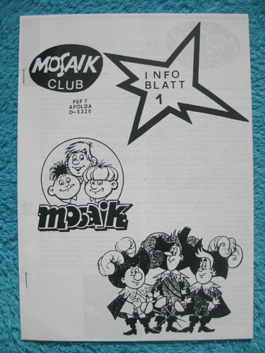 Fanzine mosaiker 1991 - nr, 1