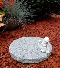 25 cm Sockel mit Bohrung Grabschmuck Granitsockel Grabsockel Lampensockel NEU