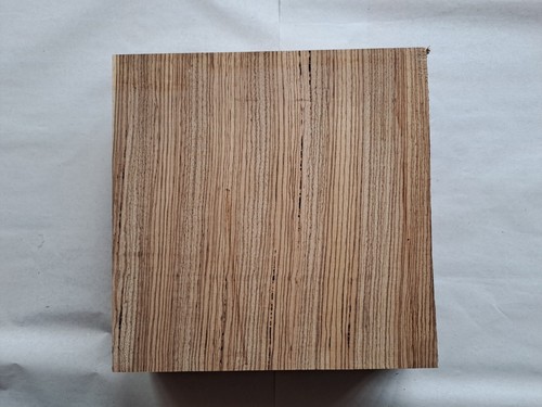 Zebrano holz 120x120x67mm - holz,