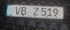 Altes KFZ Kennzeichen Nummernschild VB Vogelsbergkreis Hessen als Schlüsselbrett