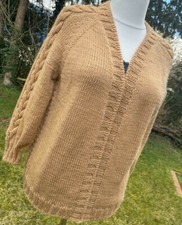 Strickjacke, Cardigan, Wollgemisch, Handmade, selbstgestrickt