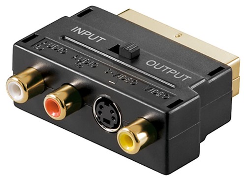 Scart adapter auf - scart, +