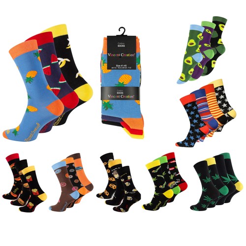 Paar bunte motiv socken - 3-4, motiv-socken