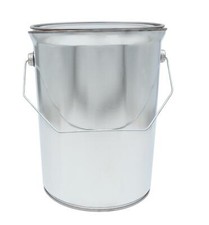 Leerer Blecheimer verzinkt mit