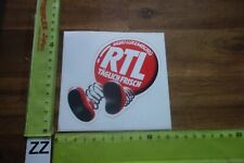 Alter Aufkleber Sender Sendung TV Fernsehen Rundfunk Radio Luxemburg RTL (ZZN)