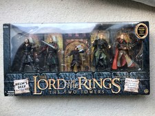 Der Herr der Ringe Helm's Deep Battle Set signed Gimli & Haldir Toybiz