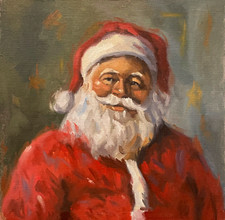 Weihnachtsmann Ölgemälde von Joel Jackson