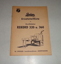 Teilekatalog Speiser