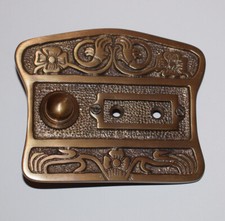 Antik Messing Klingel 1 Klingelschild Klingelplatte Tür Klingel Türklingel K122A