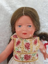 Schildkröt-Puppe Ursel, mit Haaren, Größe 22, 1940er - 50er Jahre, Wunderhübsch