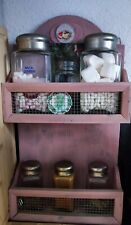 Hängeschrank aus Holz  im Shabby Chic, Schränkchen in Flieder 45*9*25