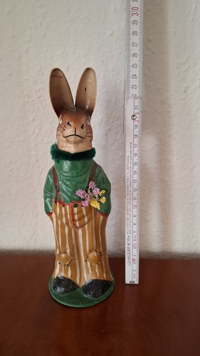 Pappmache candy container hase - pappmache,