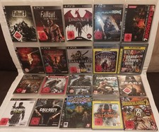 20 Sony Playstation 3 PS3 Spiele, FSK 18 Videospiele Sammlung, Set, Konvolut Gut