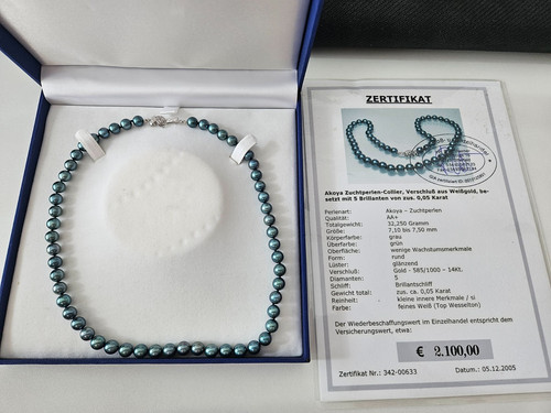 Akoya perlenkette collier - perlenkette,