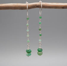 Chrysopras Creolen 925 Silber