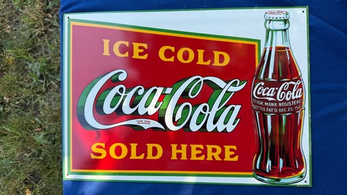 Coca cola blechschild - cola, 20er