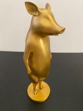 Stehendes Bronze Schwein
