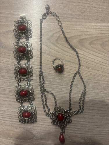 Vintage schmuckset kette - –,