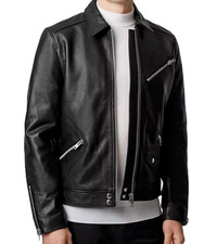 Herren Lederjacke Biker