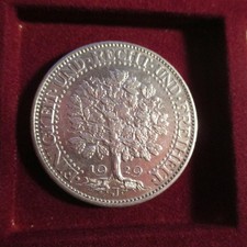 Weimar 5 Reichsmark Eichbaum 1929 J in fast VZ / SS+ selten angeboten