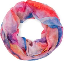 Damen Loop Schal Aquarell