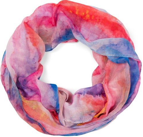 Damen loop schal - schal, aquarell