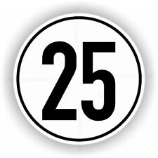 Autoaufkleber 25 kmh
