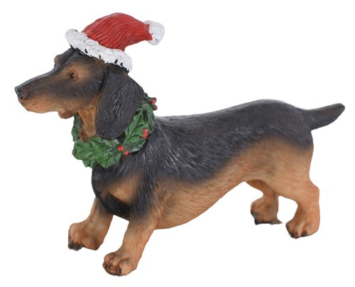 Weihnachtsfigur dackel hund - dackel,