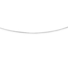 DUR Schmuck feine Haferkornkette Silber 925/-, rhodiniert (K2349)