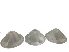 3er Ersatzschirm E27 Ersatzglas Lampenglas Lampenschirm Tischlampe Pendellampe M