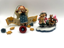 Käthe Wohlfahrt schöne Winterzeit 2 Figuren Engel TOP von Oma