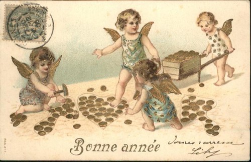 Engel neujahr goldtaler - engel,