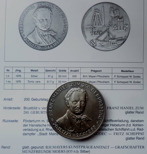 200 geburtstag franz - 200.geburtstag, haniel