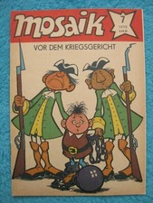 MOSAIK Abrafaxe 1979  Nr 7 "Vor dem Kriegsgericht" Junge Welt DDR Z0-