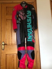 Manx Kushitani Einteiler Leder Anfang 90er, getragen, super Zustand, Sammlerstück