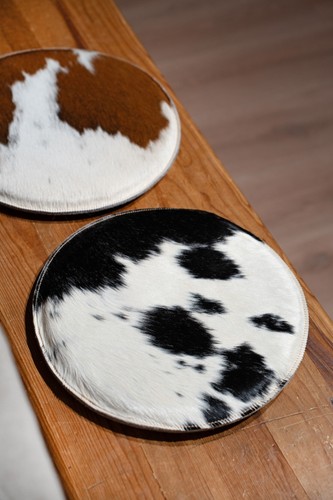 Sitzkissen kuhfell wollfilz - sitzkissen, kuhfell/wollfilz