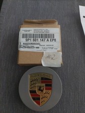 Original PORSCHE Radzierdeckel  titan-metallic rund konkav farbig 9P1601147AEP8