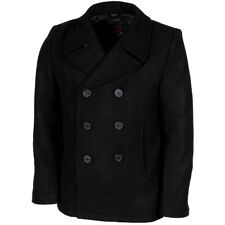 US Pea Coat, schwarz, mit schwarzen Knöpfen (MFH Max Fuchs) XL neu