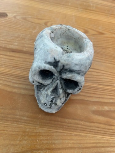 Totenkopf teelichthalter oder - totenkopf,
