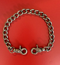 Charivarikette Trachtenkette Uhrenkette, 2 Karabiner,  37 cm lang, 1,3 cm breit