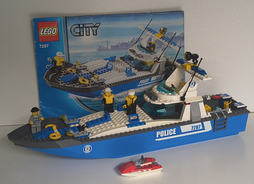 Lego 7287 police boat city - 7287,