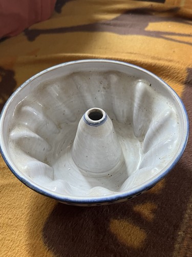 Keramik gugelhupf form blau - gugelhupf,