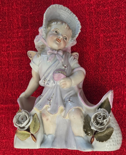 Porzellanfigur engel mit - kl.,