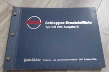 Eicher Dieselschlepper EM295 Panther Ersatzteilliste