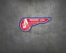 Mohawk Oil links Aufkleber -