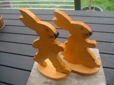 2x Holz-Hase-Osterhase Pärchen-Holzdeko-Ostern-30 cm-Nostalgie