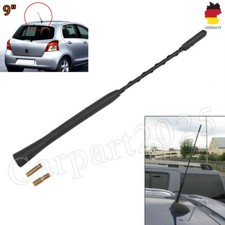 9" Auto Stab Dach Antenne 23cm Schwarz Radio Universal Adapter Fuss Gewinde