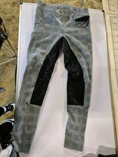 Reithose/Reitleggins grau kariert