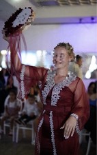 Damen Henna Kleid/ Abendkleid/